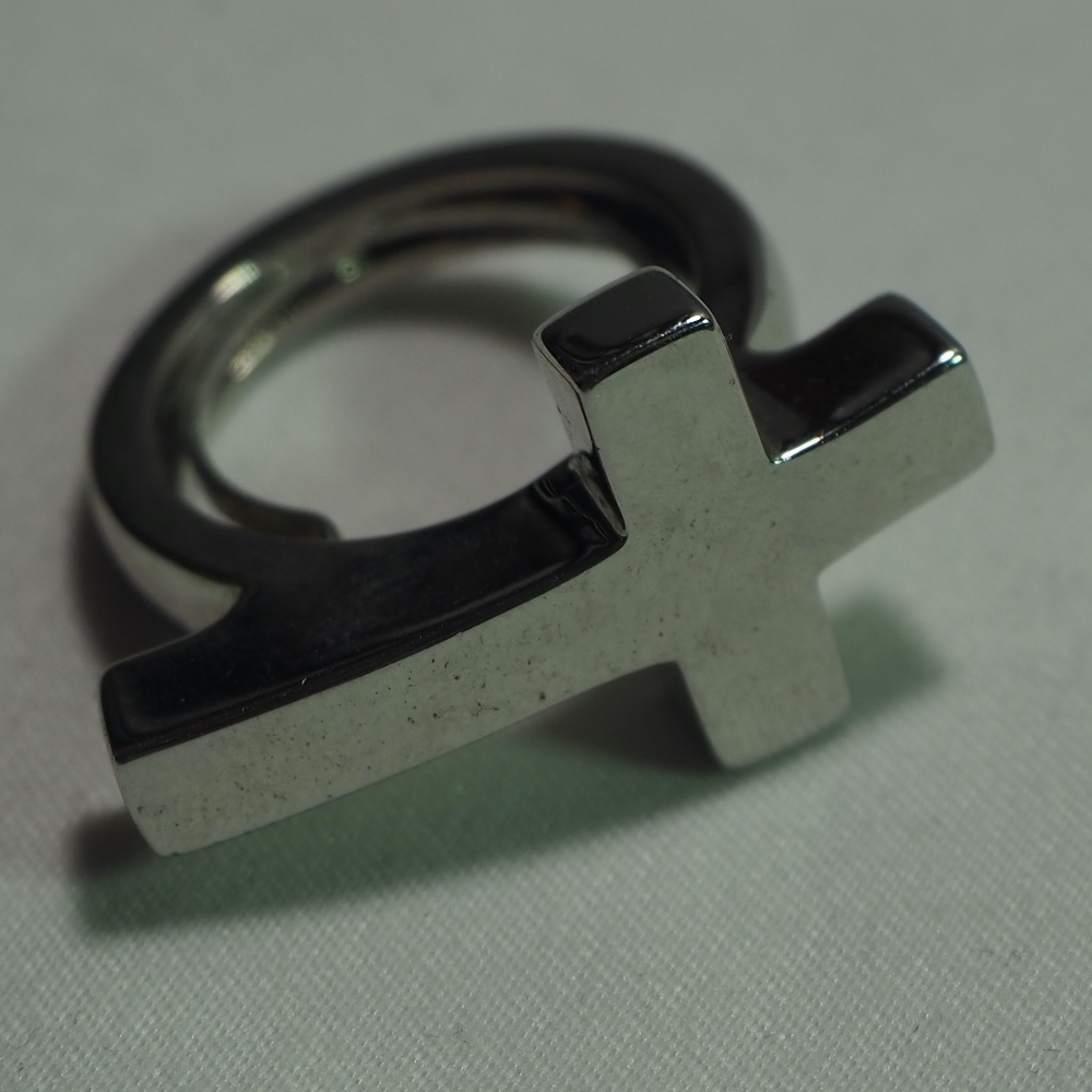Silver Cross ring